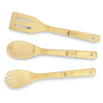 Gone Fishing Bamboo Cooking Utensil Set - Single Sided (Personalized)