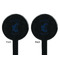 Gone Fishing Black Plastic 7" Stir Stick - Double Sided - Round - Front & Back