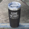 Gone Fishing Black Polar Camel Tumbler - 20oz - Angled