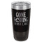 Gone Fishing Black Polar Camel Tumbler - 20oz - Front