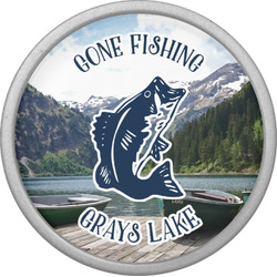 Gone Fishing Cabinet Knob (Silver) (Personalized)