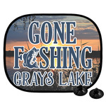 Gone Fishing Car Side Window Sun Shade (Personalized)