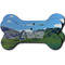 Gone Fishing Ceramic Flat Ornament - Bone Front & Back Double Print