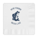 Gone Fishing Embossed Decorative Napkins (Personalized)