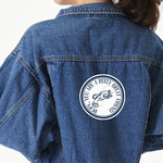 Gone Fishing Twill Iron On Patch - Custom Shape - X-Large (Personalized)