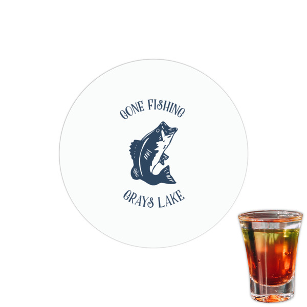 Custom Gone Fishing Printed Drink Topper - 1.5" (Personalized)