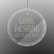 Gone Fishing Engraved Glass Ornament - Round (Front)