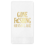 Gone Fishing Guest Napkins - Foil Stamped (Personalized)