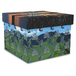 Gone Fishing Gift Box with Lid - Canvas Wrapped - XX-Large (Personalized)