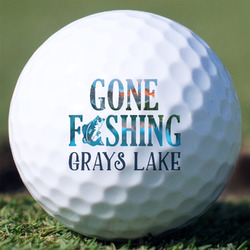 Gone Fishing Golf Balls - Non-Branded - Set of 12 (Personalized)