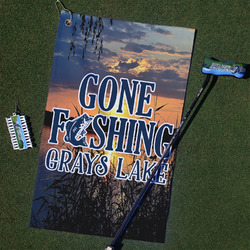 Gone Fishing Golf Towel Gift Set (Personalized)