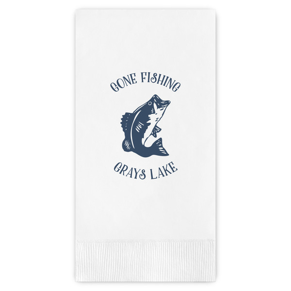 Custom Gone Fishing Guest Paper Towels - Full Color (Personalized)