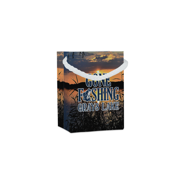 Custom Gone Fishing Jewelry Gift Bags - Gloss (Personalized)