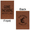 Gone Fishing Leatherette Journals - Large - Double Sided - Front & Back View