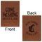 Gone Fishing Leatherette Sketchbooks - Large - Double Sided - Front & Back View