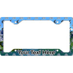 Gone Fishing License Plate Frame - Style C (Personalized)