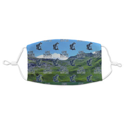 Gone Fishing Adult Cloth Face Mask - Standard (Personalized)
