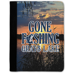 Gone Fishing Notebook Padfolio w/ Name or Text