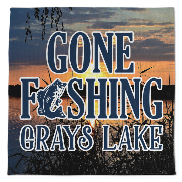 Custom Gone Fishing Microfiber Dish Towel (Personalized)