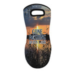 Gone Fishing Neoprene Oven Mitt - Single w/ Photo