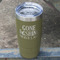 Gone Fishing Olive Polar Camel Tumbler - 20oz - Angled