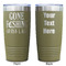 Gone Fishing Olive Polar Camel Tumbler - 20oz - Double Sided - Approval