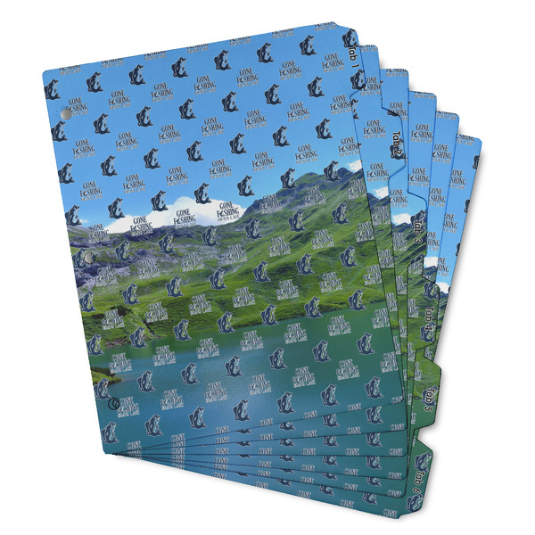 Custom Gone Fishing Binder Tab Divider - Set of 6 (Personalized)