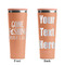 Gone Fishing Peach RTIC Everyday Tumbler - 28 oz. - Front and Back