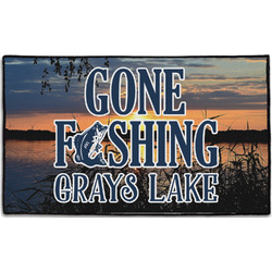 Gone Fishing Door Mat - 60"x36" (Personalized)