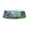 Gone Fishing Plastic Dog Bowls - Medium - FRONT