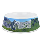 Gone Fishing Plastic Dog Bowl (Personalized)