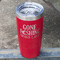 Gone Fishing Red Polar Camel Tumbler - 20oz - Angled