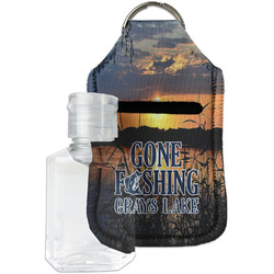 Gone Fishing Hand Sanitizer & Keychain Holder - Small (Personalized)