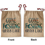 Gone Fishing Santa Sack - Front & Back (Personalized)