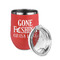 Gone Fishing Stainless Wine Tumblers - Coral - Double Sided - Alt View