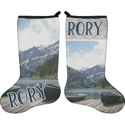 Gone Fishing Holiday Stocking - Double-Sided - Neoprene (Personalized)