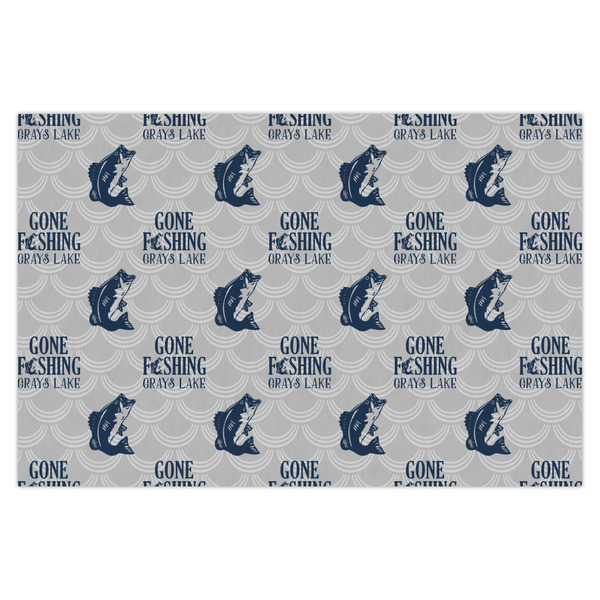 Custom Gone Fishing X-Large Tissue Papers Sheets - Heavyweight (Personalized)