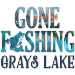 Gone Fishing Graphic Decal - XLarge (Personalized)