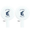 Gone Fishing White Plastic 7" Stir Stick - Double Sided - Round - Front & Back