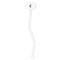 Gone Fishing White Plastic 7" Stir Stick - Oval - Single Stick