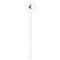 Gone Fishing White Plastic 7" Stir Stick - Round - Single Stick