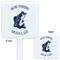 Gone Fishing White Plastic Stir Stick - Double Sided - Approval