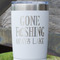 Gone Fishing White Polar Camel Tumbler - 20oz - Close Up