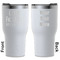 Gone Fishing White RTIC Tumbler - Front and Back