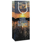 Gone Fishing Wine Gift Bags - Matte (Personalized)