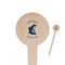 Gone Fishing Wooden 4" Food Pick - Round - Closeup