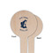 Gone Fishing Wooden 4" Food Pick - Round - Single Sided - Front & Back