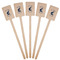 Gone Fishing Wooden 6.25" Stir Stick - Rectangular - Fan View