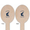 Gone Fishing Wooden Food Pick - Oval - Double Sided - Front & Back