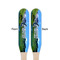 Gone Fishing Wooden Food Pick - Paddle - Double Sided - Front & Back